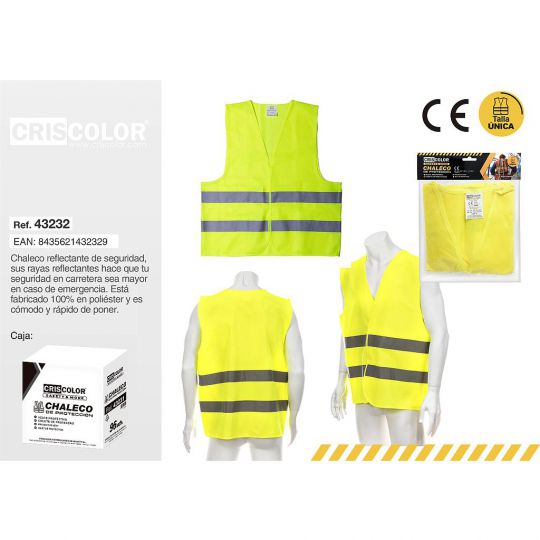 CHALECO PROTECCION AMARILLO TALLA UNICA