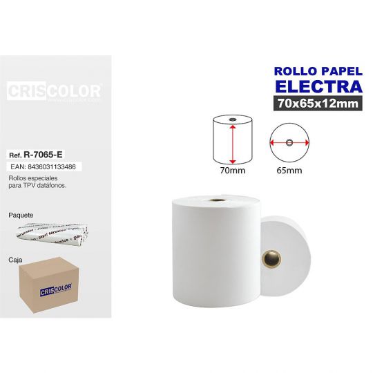 ROLLO ELECTRA 70X65MM (Pack 10 Und).