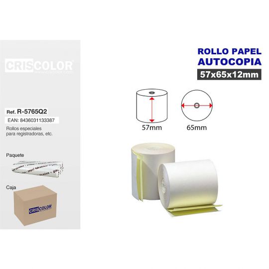 ROLLO PAPEL 57X65 AUTOCOPIA