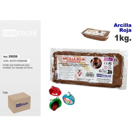 ARCILLA ROJA MOLDEAR 1KG  (Precio Unitario)