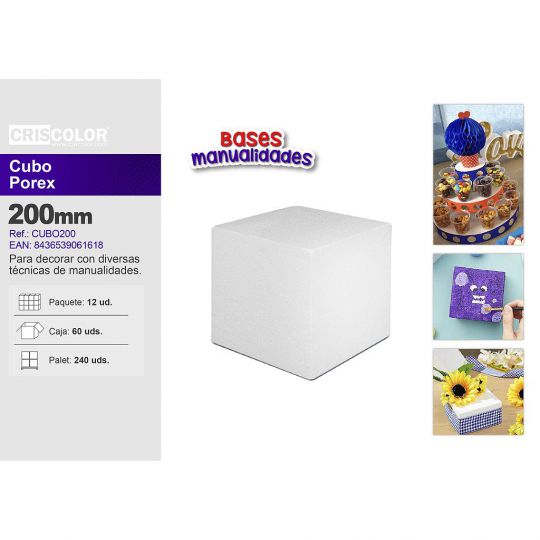 CUBO POREX 200MM  (Precio Unitario)