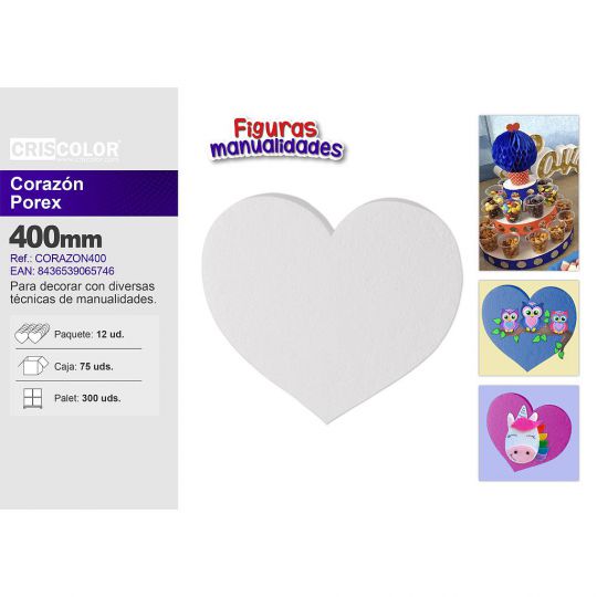 CORAZON POREX 400MM  (Precio Unitario)