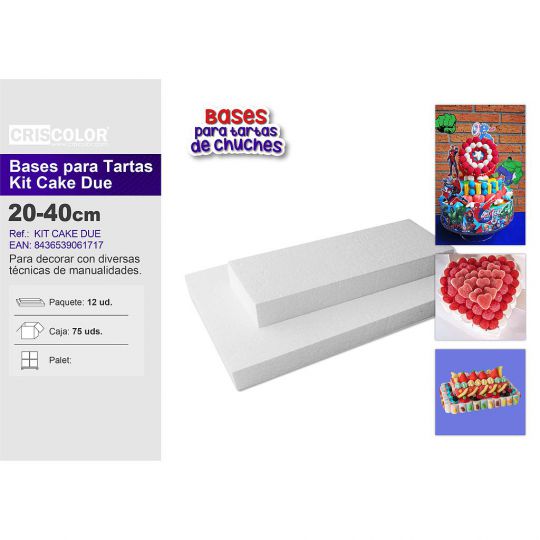 KIT CAKE RECTANGULAR DUE 200/400MM (Precio Kit 2)