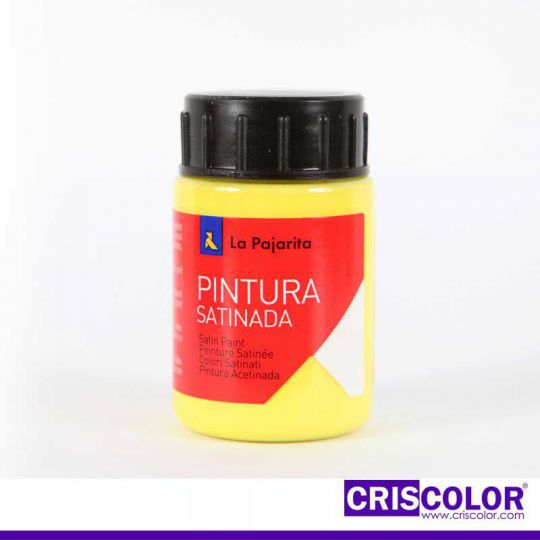 PINTURA SATINADA LA PAJARITA AMARILLO LIMON L-01 35ML (Precio Unitario)