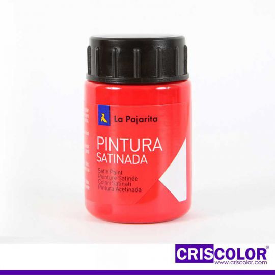 PINTURA SATINADA LA PAJARITA BERMELLON L-07 35ML (Precio Unitario)