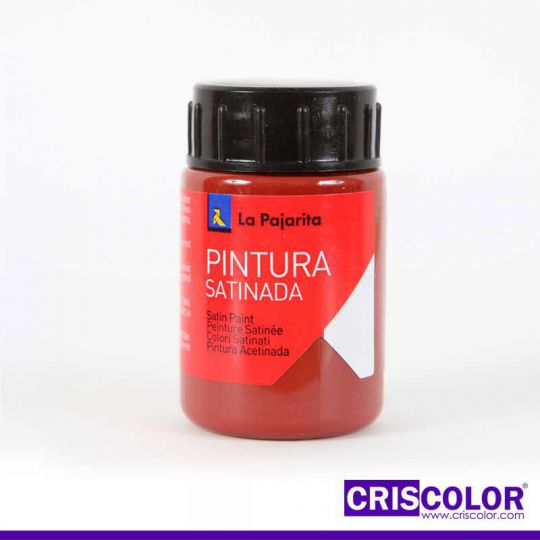 PINTURA SATINADA LA PAJARITA OXIDO ROJO L-08 35ML (Precio Unitario)