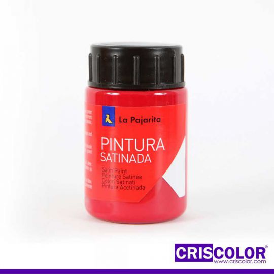 PINTURA SATINADA LA PAJARITA CARMIN L-09 35ML (Precio Unitario)