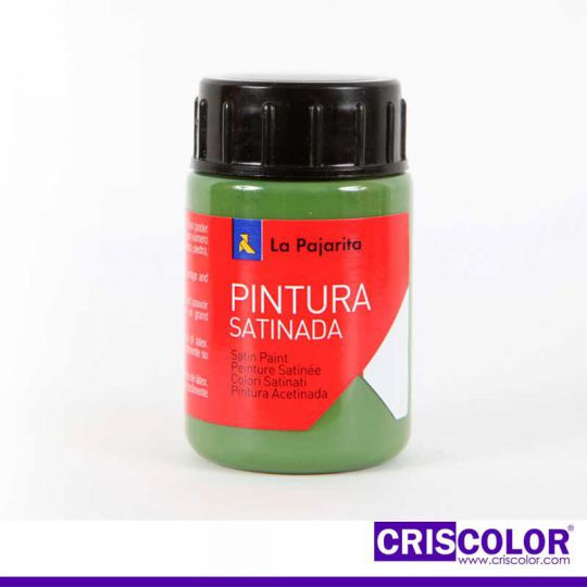 PINTURA SATINADA LA PAJARITA VERDE MONTE L-16 35ML (Precio Unitario)