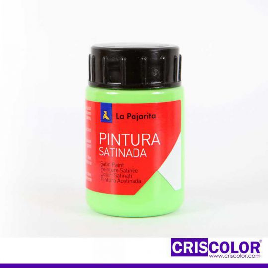 PINTURA SATINADA LA PAJARITA VERDE LIMON L-37 35ML (Precio Unitario)