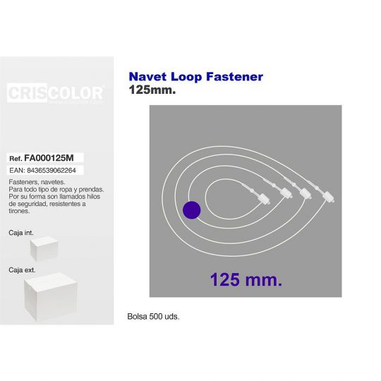 NAVETES 125MM LOOP CAJA 5.000UDS.