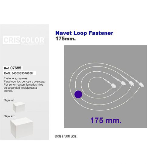 NAVETES 175MM LOOP CAJA 5.000UDS.