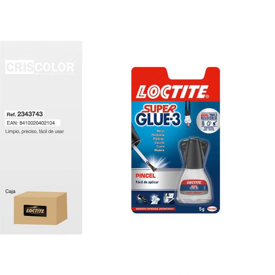 LOCTITE SUPERGLUE-3 PINCEL 1 UND. de 5G