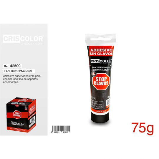 BRICO STOP CLAVOS 75G (Caja de 12Und).