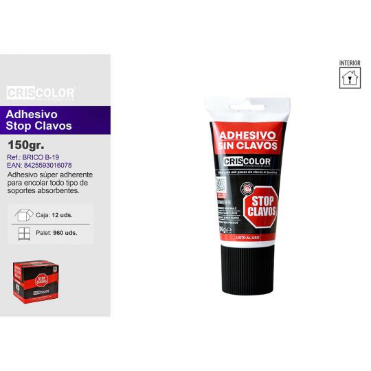 BRICO STOP CLAVOS 150G  (Caja de 12Und).
