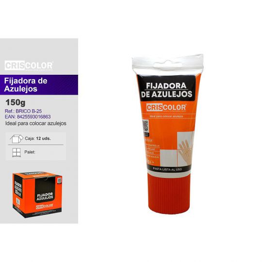 BRICO FIJADOR AZULEJOS 150G (Caja de 12Und).
