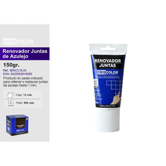 BRICO RENOVADOR JUNTAS AZULEJO 150G B-24 (Caja de 12Und).