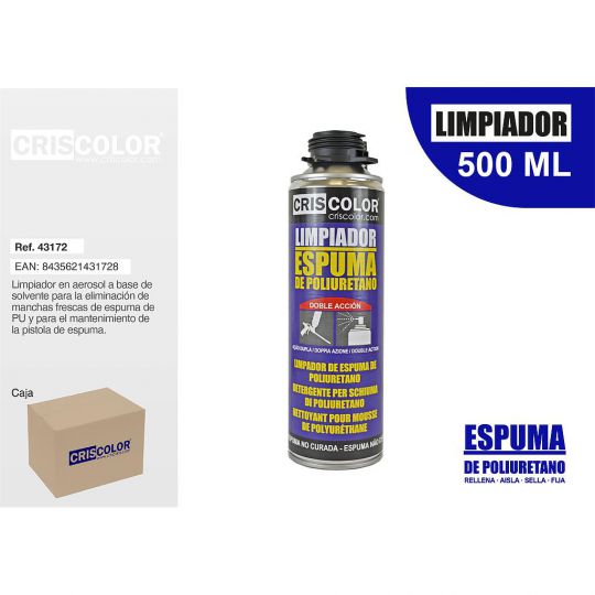 LIMPIADOR ESPUMA POLIURETANO 500ML