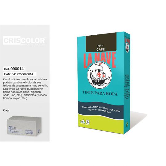 TINTE ROPA CAFE 1S/20GR Nº4