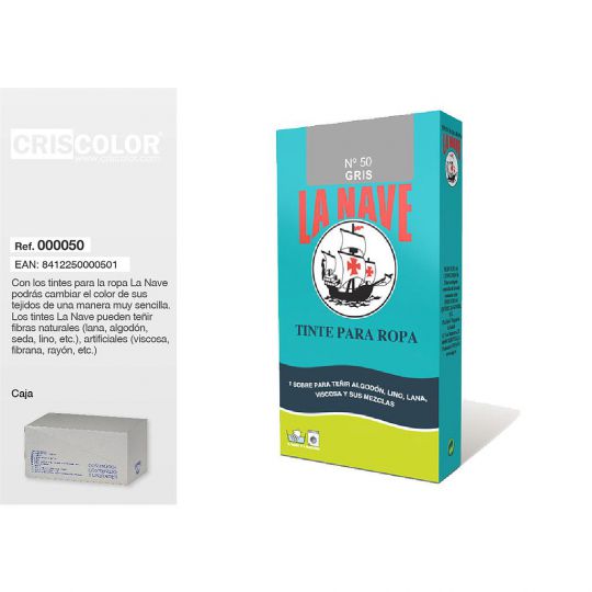 TINTE ROPA GRIS 1S/20GR Nº50