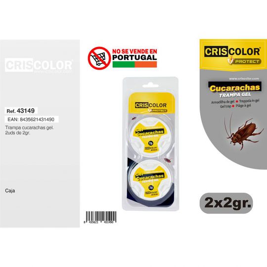 CUCARACHAS GEL TRAMPA 2G 2UDS