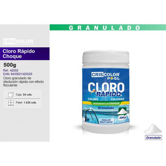 CLORO RAPIDO / CHOQUE GRANULADO 500G