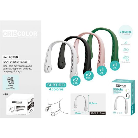 VENTILADOR DE CUELLO NºRII-AEE: 8813 (Precio Unitario)