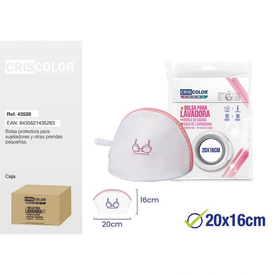 BOLSA PARA LAVADORA 20X16CM SUJETADORES