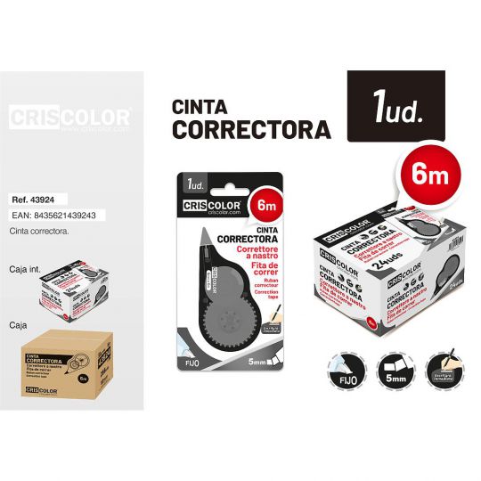 CINTA CORRECTORA 5MMX6M