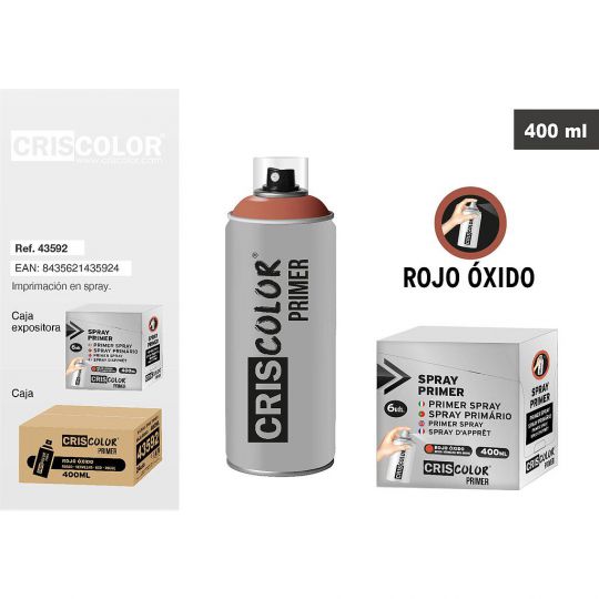 PINTURA SPRAY PRIMER ROJO OXIDO 400ML