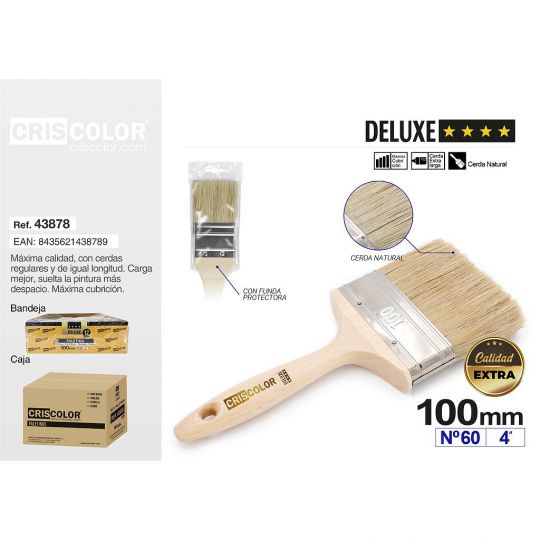 PALETINA CERDA NATURAL DELUXE 100MM Nº50