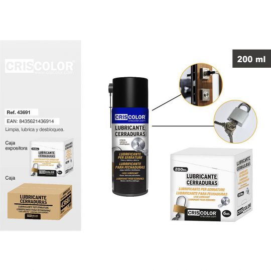 LUBRICANTE CERRADURAS 200ML