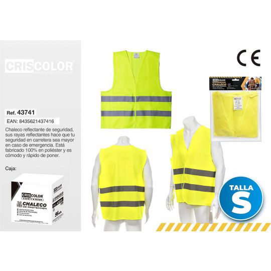 CHALECO PROTECCION AMARILLO S