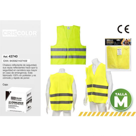 CHALECO PROTECCION AMARILLO M