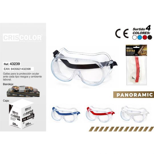 GAFAS DE PROTECCION PANORAMIC SURTIDO 4 UND.