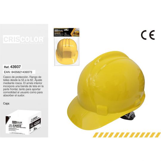 CASCO PROTECCIÓN AMARILLO