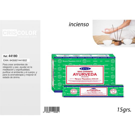 SATYA VFM SERIE: AYURVEDA 15grs (Precio Unitario)