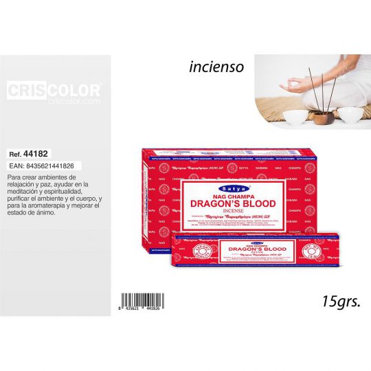 SATYA VFM SERIE: DRAGON'S BLOOD 15grs (Precio Unitario)