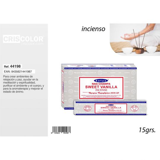 SATYA COMPETITIVE SERIE: SWEET VANILLA 15grs (Precio Unitario)