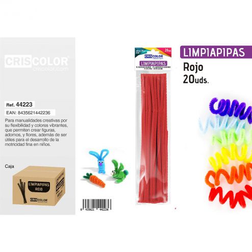 LIMPIAPIPAS ROJO 20UDS
