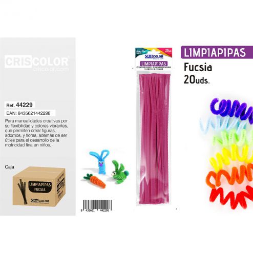 LIMPIAPIPAS FUCSIA 20UDS