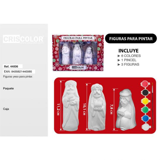 FIGURAS NAVIDAD REYES MAGOS 3UDS