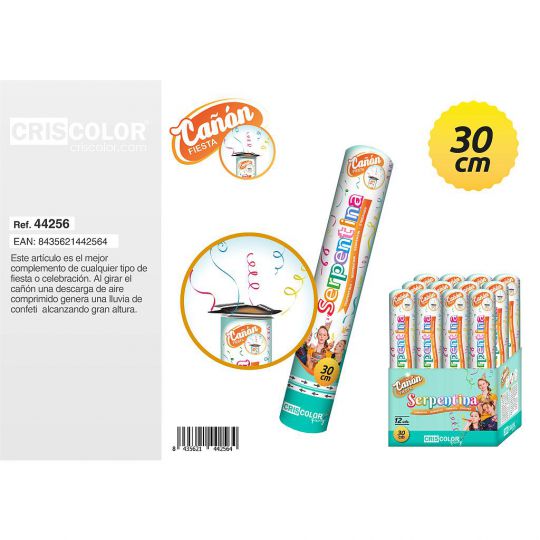 CAÑON FIESTA SERPENTINA 30CM