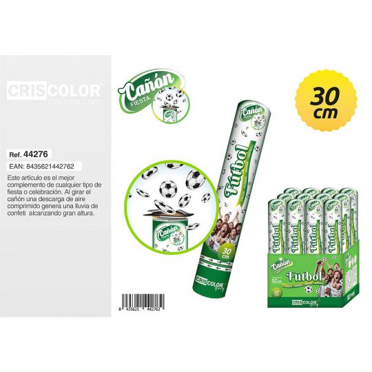 CAÑON FIESTA FUTBOL 30CM