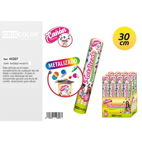 CAÑON FIESTA METALIZADO 30CM