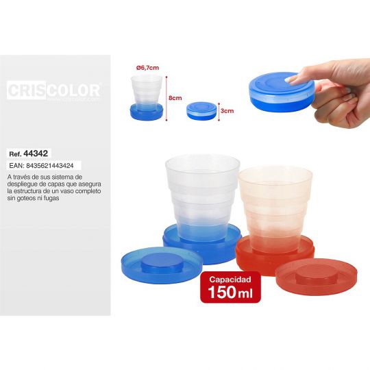 VASO PLEGABLE DE PLASTICO (Precio Unitario)