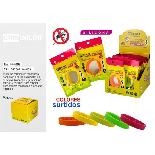 PULSERA ANTIMOSQUITOS SILICONA  (Precio Unitario)