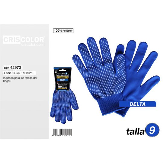 GUANTES USO DOMESTICO DELTA TALLA 9 (Precio de 1 Par)