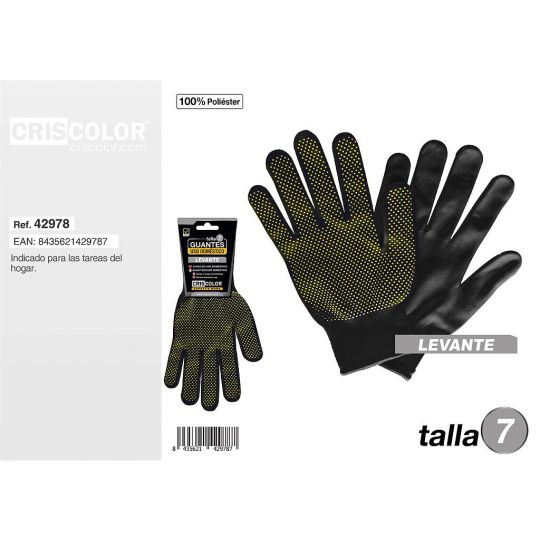 GUANTES USO DOMESTICO LEVANTE TALLA 7 (Precio de 1 Par)