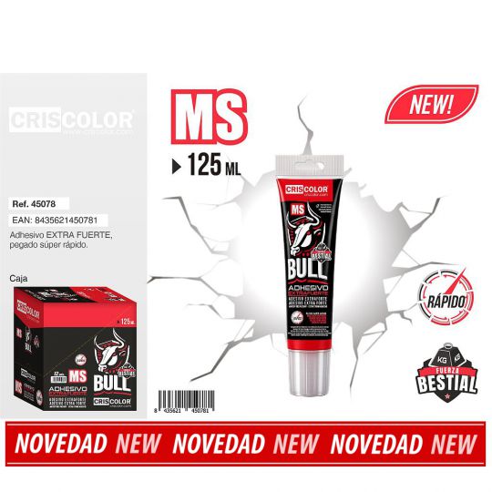 CRISCOLOR BULL MS ADHESIVO EXTRAFUERTE 125ML (Caja 12 und.)