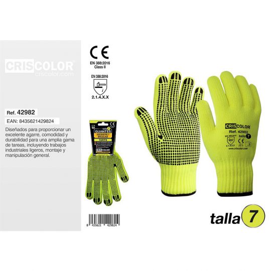GUANTES JARDINERÍA Y BRICOLAJE TARIFA TALLA 7 (Precio de 1 Par)